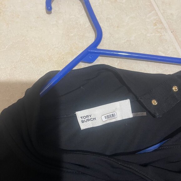 Tory Burch JERSEY TURTLENECK MIDI DRESS BLACK size 12 - Picture 3 of 7